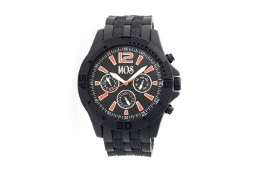 Image of MOS MD103 Madrid Mens Watch, Black Case, 48mm, Orange Markers MOSMD103