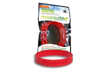 Image of Mosquitno Mosquito Repellent Wristband, Red, Red, MOS-500009