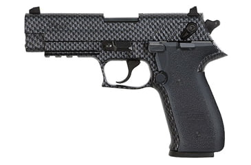 Image of SIG SAUER Mosquito Pistol, .22 Long Rifle, 3.9 in barrel, black polymer frame, black composite grip, blowback operated semi-auto, blade front, adjustable rear, carbon fiber finish, 10 round magazine, Mosquito-6-FRRMPG