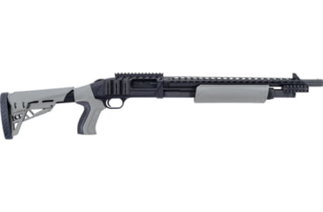 Image of Mossberg 500 Ati Tactical 3in Tactical Pump Shotgun, 12 Gauge, 18.5in BBL, Synthetic Gray Stock, Front Sight, 6RD Capacity, Blued, 50431