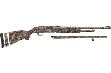 Image of Mossberg 500 Combo Super Bantam 3in Field Pump Youth Shotgun, 20 Gauge, 22in &amp; 24in Rifled BBL, Synthetic Breakup Country Stock, Camo, 54215