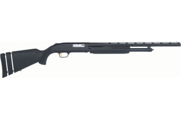 Image of Mossberg 500 Super Bantam 3in Field Pump Youth Shotgun, 20 Gauge, 22in BBL, Synthetic Black Stock, Twin Bead Sights, Blued Black, 54210
