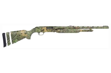 Image of Mossberg 500 Super Bantam 3in Field Pump Youth Shotgun, 20 Gauge, 22in BBL, Synthetic MO Obsession Stock, Brass Mid Bead &amp; White Front Bead Sights, Camo, 54157