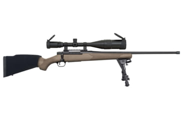 Image of Mossberg Patriot Night Train Bolt Action Rifle, 6.5mm Creedmoor, 22in Barrel, 1-8, 6-24x50 Scope, Synthetic OD Green Stock, Blued, 28019-FRRMPG
