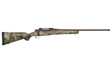 Image of Mossberg Patriot Predator Bolt Action Rifle, 6.5 PRC, 24in Barrel, 1-8, Synthetic TT-Strata Stock, Cerakote Brown, 28091-FRRMPG