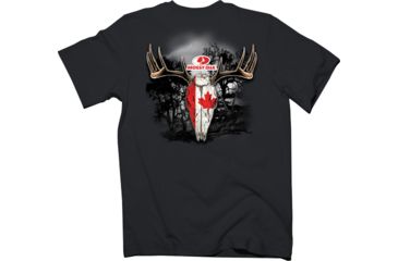 Image of Mossy Oak Men's T-shirt Large ''deer Skull'' Black