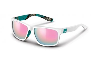Image of Mossy Oak Sunglass, Wasatch, White/Pnkmr-Smoke, Bu Jade, Mossy Oak MEW2078