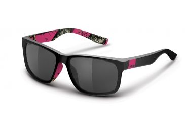 Image of Mossy Oak Sunglass, Wasatch, Black/Smoke, Bu Raspberry, Mossy Oak MEW2079