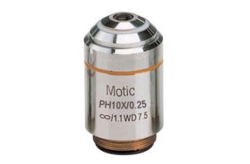 Image of Motic Instruments BA300 Series Research and Laboratory Microscopes, Motic SG01S02288 Phase Contrast Planachromatic Objectives 10x