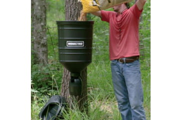 Image of Moultrie Feeders Directional Hanging Game Feeder, 15 Gallon, Black, MFG-13076