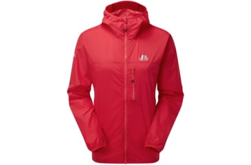 Image of Mountain Equipment Aerofoil Full Zip Jacket - Womens, Capsicum Red, 16 UK/12 US, ME-004680-ME-01559-16