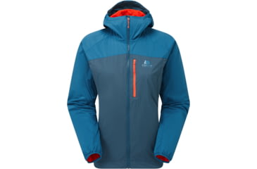 Image of Mountain Equipment Aerotherm Jacket - Womens, Majolica/Capsicum, 10, ME-006705MC-10