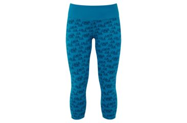 Image of Mountain Equipment Cala Cropped  Legging - Womens, Lagoon Blue, 12 ME-002939 Lagoon Blue 12 NA