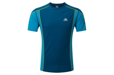 Image of Mountain Equipment Crux Tee - Men's, Marine/Lagoon, Extra Large ME-002212-01217-XL