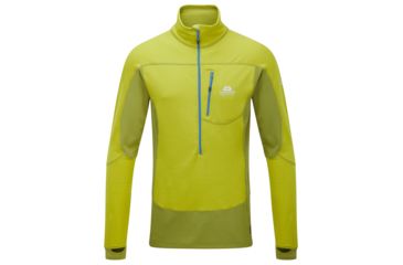 Image of Mountain Equipment Eclipse Zip Tee Pullover - Men's, Citronelle/Kiwi, Medium ME-001484-01126-M