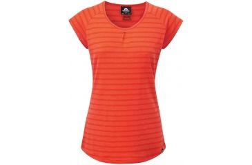 Image of Equinox Tee - Womens -Cardinal Orange-Medium