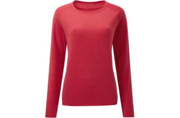 Image of Mountain Equipment Font Long Sleeve Sweater -Womens, Capsicum Red, 12, ME-005374-Me-01559-12