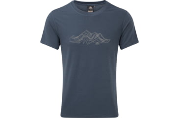 Image of Mountain Equipment Groundup Mountain Tee - Mens, Denim Blue, Small, ME-004028-DNB-S,