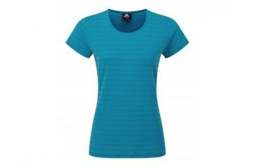 Image of Mountain Equipment Groundup Tee, Digital Blue Stripe, Medium 4-444-M-DEMO