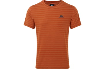Image of Mountain Equipment Groundup Tee - Mens, Bracken Stripe, 2XL, ME1951
