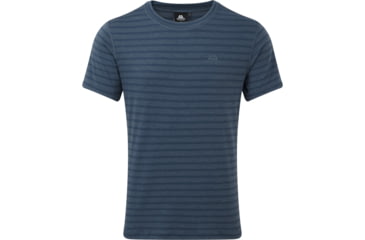 Image of Mountain Equipment Groundup Tee - Mens, Denim Blue Stripe, Extra Large, ME1945