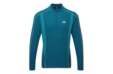 Image of Mountain Equipment Ignis LS Zip Tee - Mens, Legion Blue/Tasman Blue, Large ME-003279-01428-L-DEMO