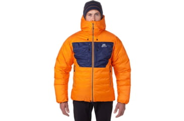 Image of Mountain Equipment Kryos Jacket - Mens, Mango/Medieval, Extra Large, ME-004487-ME-01618-XL
