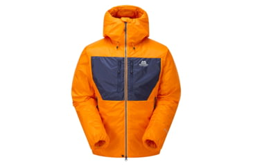Image of Mountain Equipment Kryos Jacket - Men's, Mango/Medieval, Extra Large, ME-004487-ME-01618-XL
