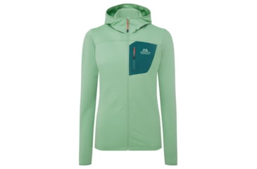 Image of Mountain Equipment Lumiko Hooded Jacket - Womens, Lichen Green/D Teal, 16, Me01977LG/DTeal16