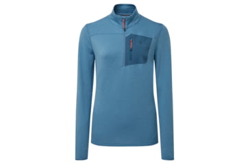 Image of Mountain Equipment Lumiko Zip Shirt - Womens, Stellar/Majolica, 16, 01850Stellar/Maj-16