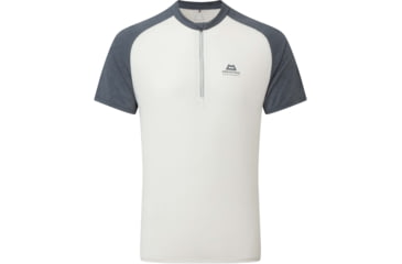 Image of Mountain Equipment Nava Short Sleeve Zip T - Womens, Mykonos/Glacier, 12, ME-005994-Me-01716-12