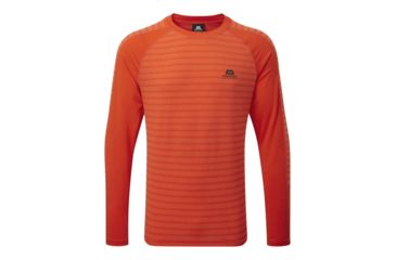 Image of Mountain Equipment Redline Long Sleeve Tee - Men's-Cardinal Orange-Medium