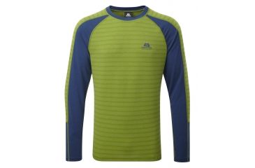 Image of Mountain Equipment Redline Long Sleeve Tee - Men's-Kiwi/Marine-Large