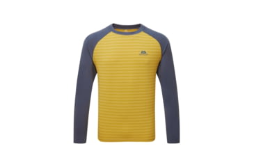 Image of Mountain Equipment Redline LS Tee - Men's, Acid Stripe/Denim, Small, 01652 Acidstripe/DenimS