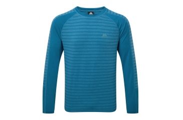 Image of Mountain Equipment Redline LS Tee - Men's, Alto Blue Stripe, Large ME-001543 Alto Blue Stripe L NA