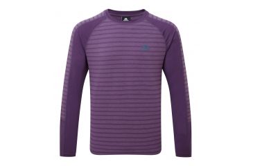 Image of Mountain Equipment Redline LS Tee - Mens, Damson Stripe, Small ME-001543  Damson Stripe S NA