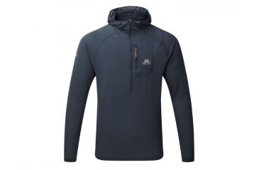 Image of Mountain Equipment Solar Eclipse Hooded Zip Tee, Blue Nights, Large 2947-4-L-DEMO