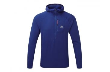 Image of Mountain Equipment Solar Eclipse Hooded Zip Tee, Sodalite Blue, Large 2947E-4-L-DEMO