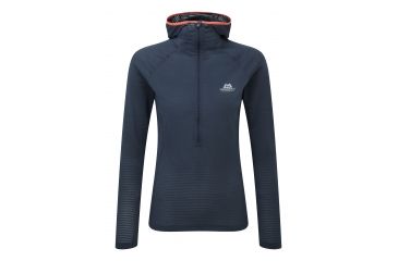 Image of Mountain Equipment Solar Eclipse  Hooded Zip Tee - Womens, Blue Nights, 10 ME-002949 Blue Nights 10 NA
