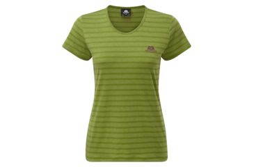 Image of Mountain Equipment Stripe Tee - Women's, Kiwi, Small ME-001554-01186-S
