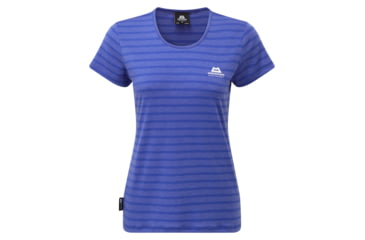 Image of Mountain Equipment Stripe Tee - Women's, Celestial Blue, Small ME-01554-01204-S