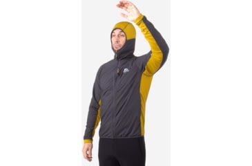 Image of Mountain Equipment Switch Pro Hooded Jacket - Mens, Anvil Grey/Acid, Medium, ME-005131-ME-01565-M