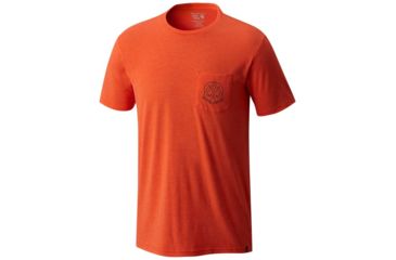 Image of Mountain Hardwear 3 Peaks Short Sleeve Pocket T-Shirt - Men's, Heather State Orange, M 1764381843-M