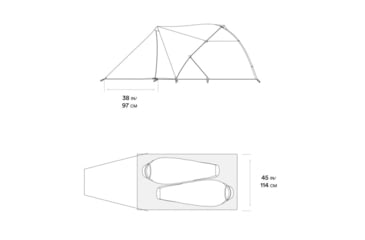 Image of Mountain Hardwear AC 2 Vestibules, Glacier Teal, O/S, 2102481-301-O/S