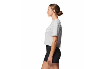 Image of Mountain Hardwear Alpine Flowers Short Sleeve Tee - Womens, Hardwear Grey Heather, Small, 2025241057-H-S