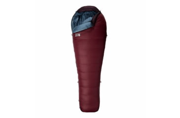 Image of Mountain Hardwear BishopPass W0F/-18C Sleeping Bag, Right Hand, Dark Rosewood, Long, 1917022621-D-LNG-RH