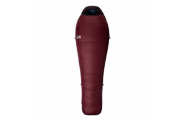 Image of Mountain Hardwear BishopPass W0F/-18C Sleeping Bag, Right Hand, Dark Rosewood, Long, 1917022621-D-LNG-RH