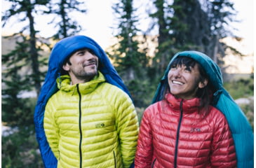 Image of Mountain Hardwear BishopPass W15F/-9C Sleeping Bag, Right Hand, Vivid Teal, Regular, 1917001345-Vivid Teal-REG-RH