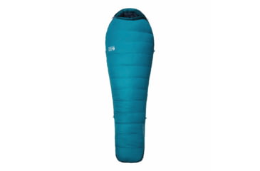 Image of Mountain Hardwear BishopPass W15F/-9C Sleeping Bag, Right Hand, Vivid Teal, Regular, 1917001345-Vivid Teal-REG-RH
