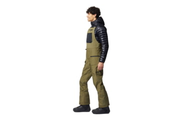Image of Mountain Hardwear Boundary Ridge Gore-Tex Bib - Mens, Combat Green, Small, Long, 1942821353-Combat Green-S-L